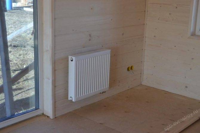 Конвекторное отопление для частного деревянного каркасного загородного дома или дачи