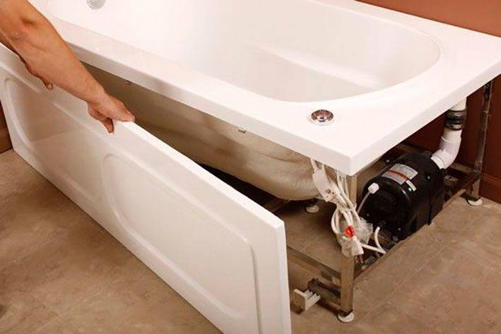 Как крепить панель на ванну