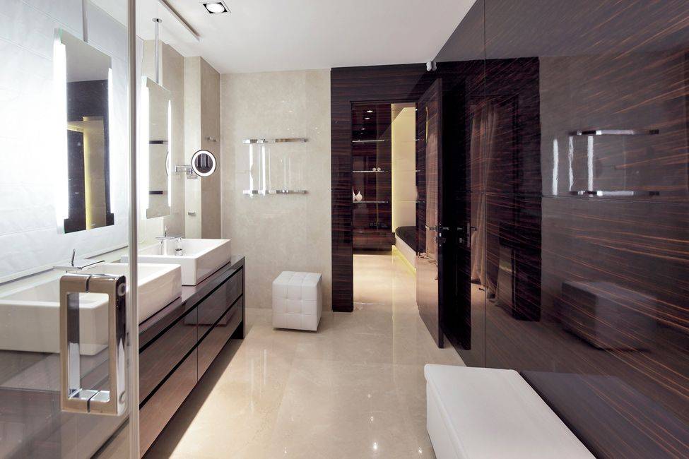Варианты дизайна стильной ванной комнаты: хай-тек, модерн, скандинавский, морской