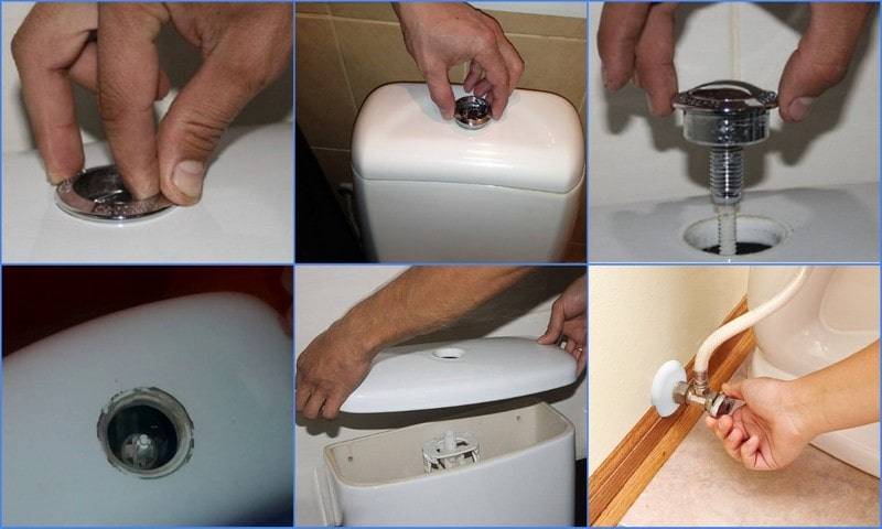 Ремонт сливного бачка унитаза с кнопкой: как починить своими руками, видео