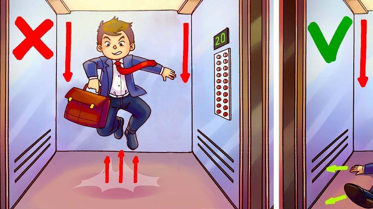 Что нужно сделать, чтобы уцелеть в падающем лифте