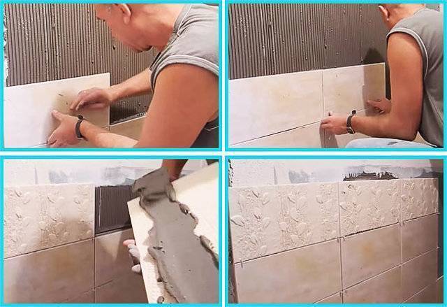 Укладка плитки своими руками на стену в ванной: видео урок