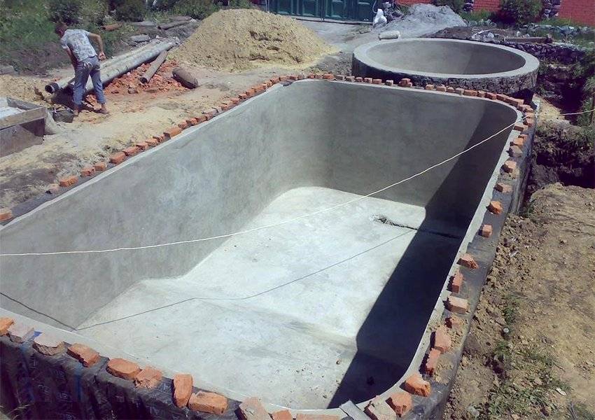 Как сделать бассейн на даче своими руками из бетона