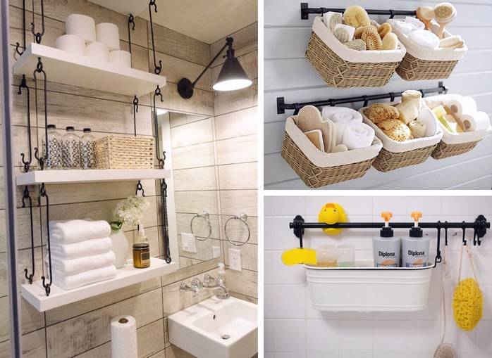 Полка для ванной: 99 фото лучших идей в дизайне интерьера