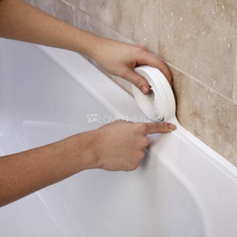 Как клеить бордюр для ванны