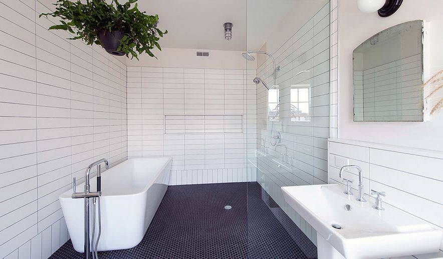 Плитка кабанчик в интерьере: 120+ (фото) для стен, фартука, ванной