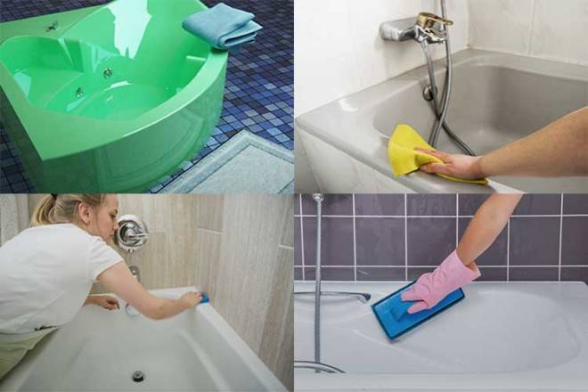 Как очистить ванну от желтого налета в домашних условиях - советы