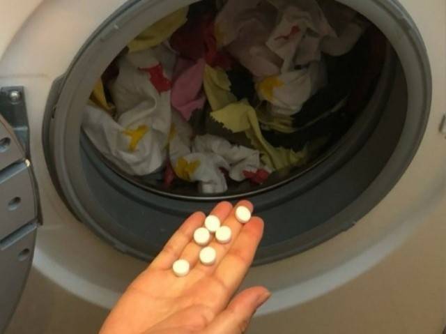 Зачем класть аспирин в стиральную машину — для стирки белья, отбеливания и чистки, отзывы