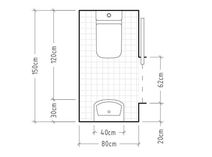 Какие размеры может иметь унитаз для маленького туалета?
