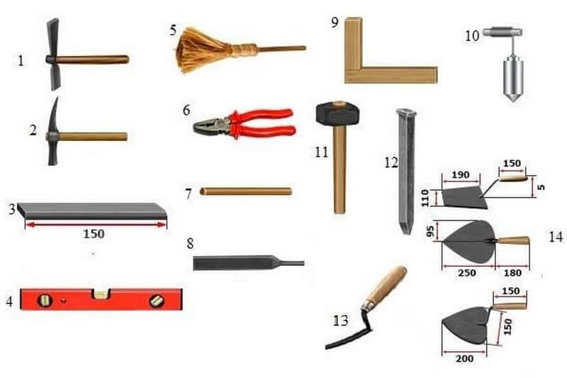 Инструменты для укладки плитки на пол