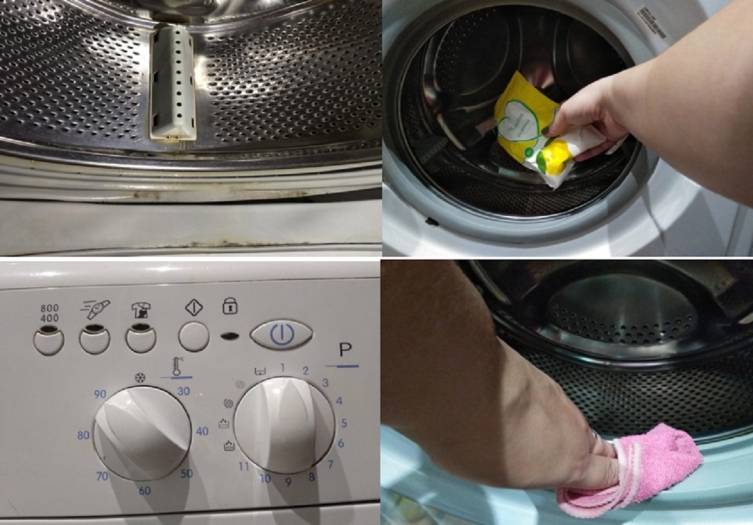 Как убрать затхлый запах из стиральной машины
