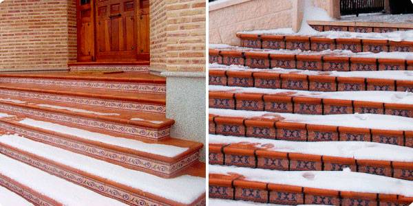 Принципы облицовки керамических ступеней на лестнице