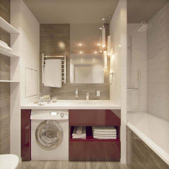 Особенности дизайна ванной комнаты площадью 4 кв м: варианты оформления небольшого совмещенного санузла
