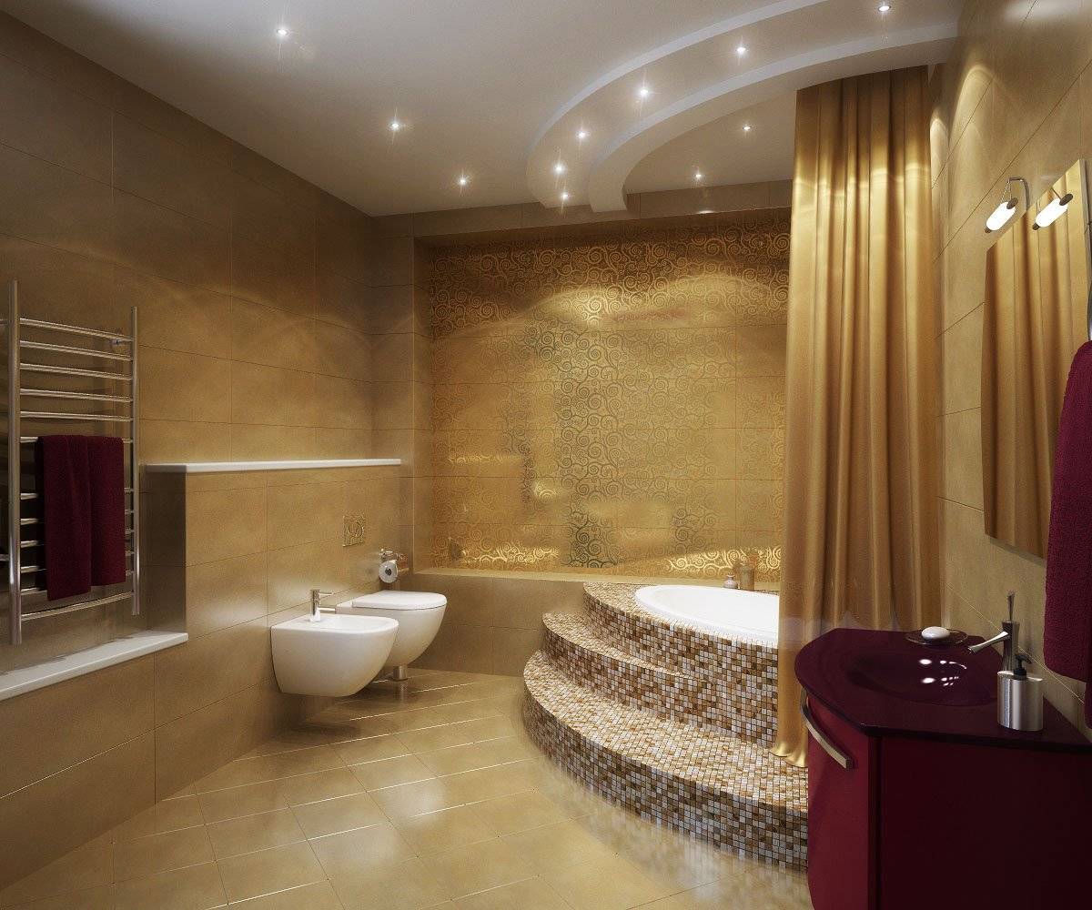 Дизайн ванной - особенности стильного интерьера и обзоры современной сантехники в фото и видео