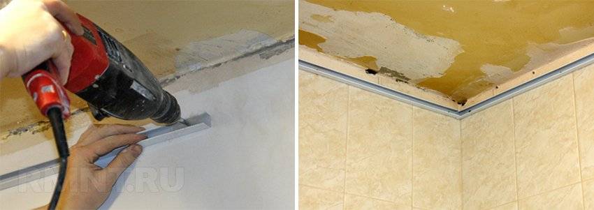 Монтаж реечных потолков своими руками в ванной комнате: фото и видео