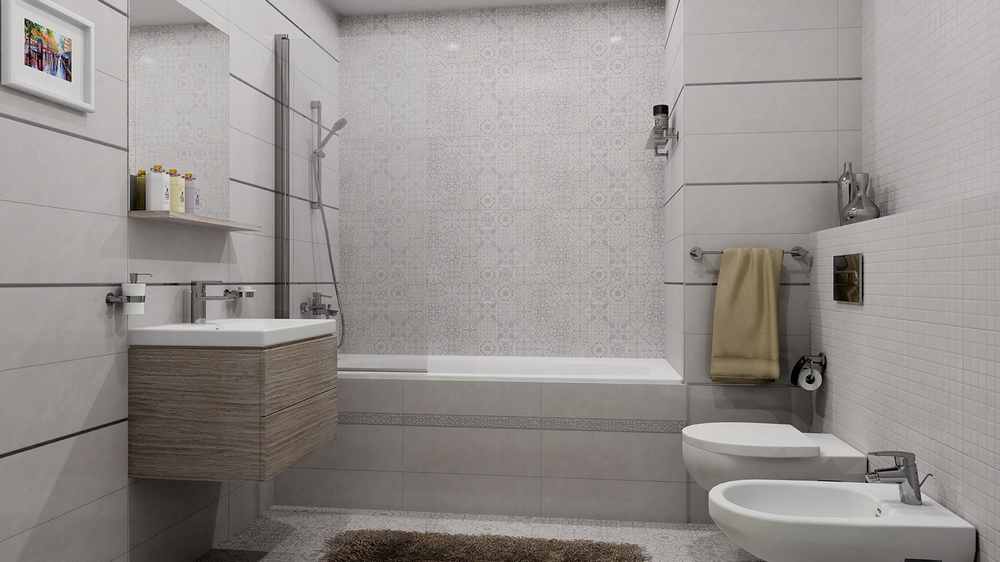 Серая ванная комната: какие аксессуары, плитку и мебель выбрать? (+48 фото идей)