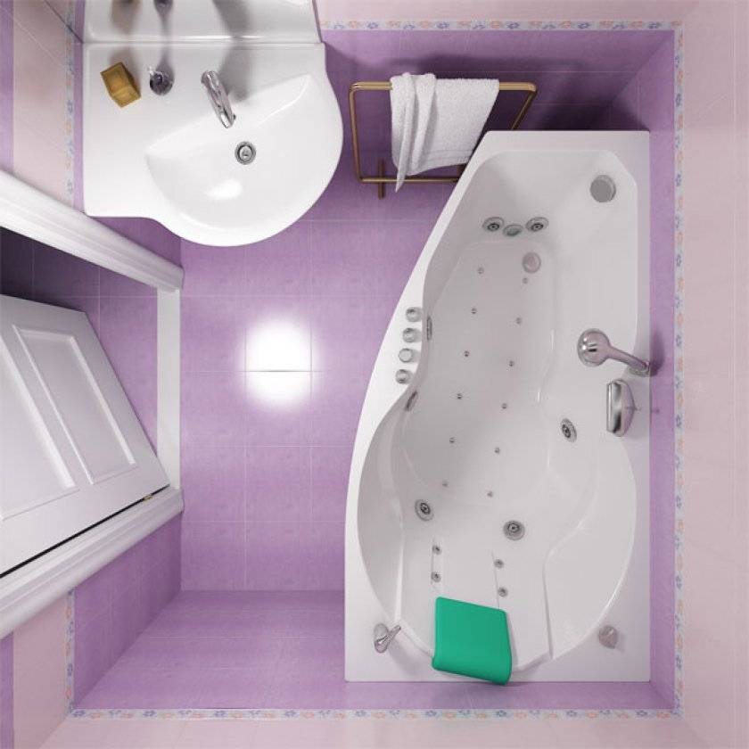Маленькая ванная комната - современный дизайн и правила украшения маленькой ванной (170 фото)