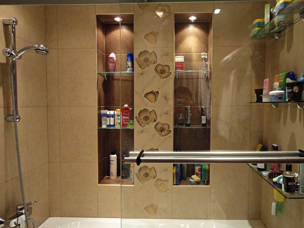 Встроенные полочки и ниши в ванной комнате || 30 фото с оригинальными идеями |