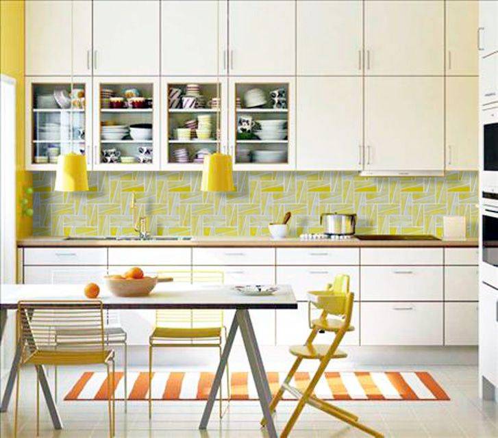 Желтая кухня: модный цвет для кухни в 2021-2022 году (55 фото)
