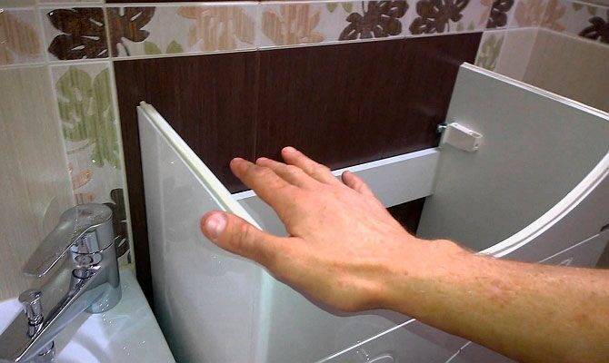 Как произвести установку раковины с тумбой в ванной своими руками
