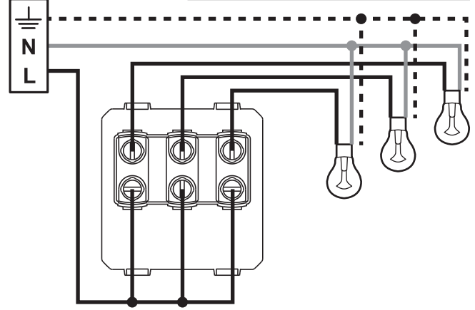 Как подключить одноклавишный и двухклавишный выключатель света (схема)