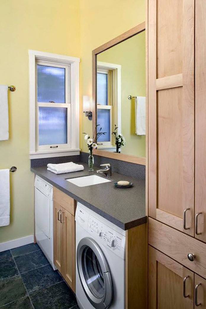 Как установить стиралку под раковину в ванной: особенности выбора и монтажа