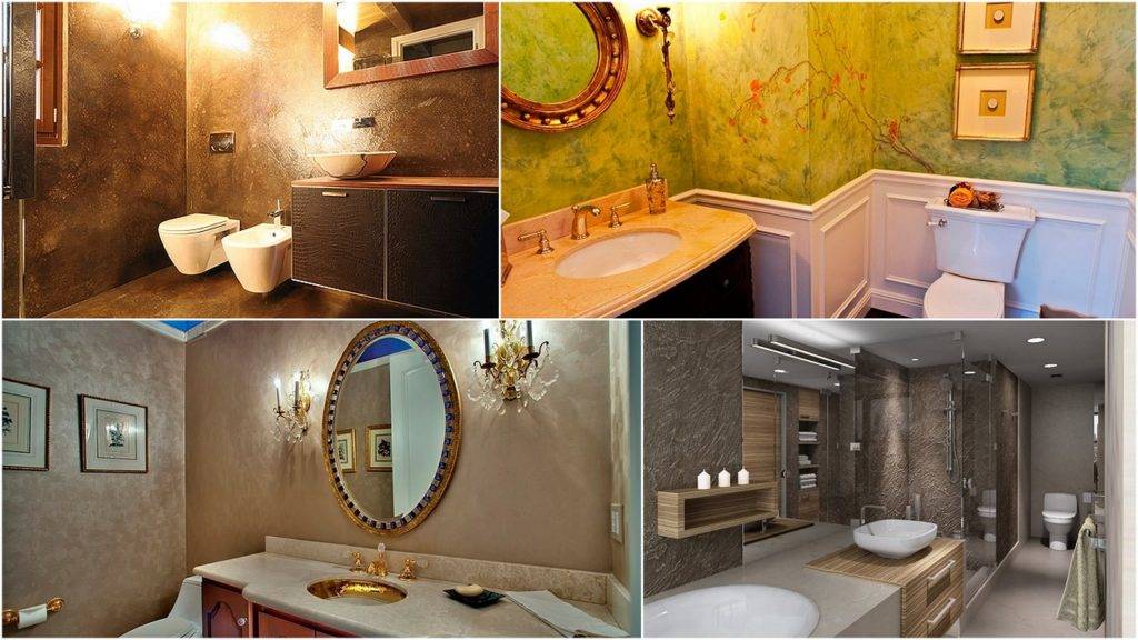 7 вариантов отделки стены в ванной комнате кроме плитки: 50 фото