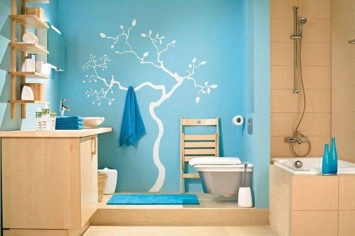 Как покрасить ванную комнату своими руками: выбор материалов, технология, идеи дизайна
