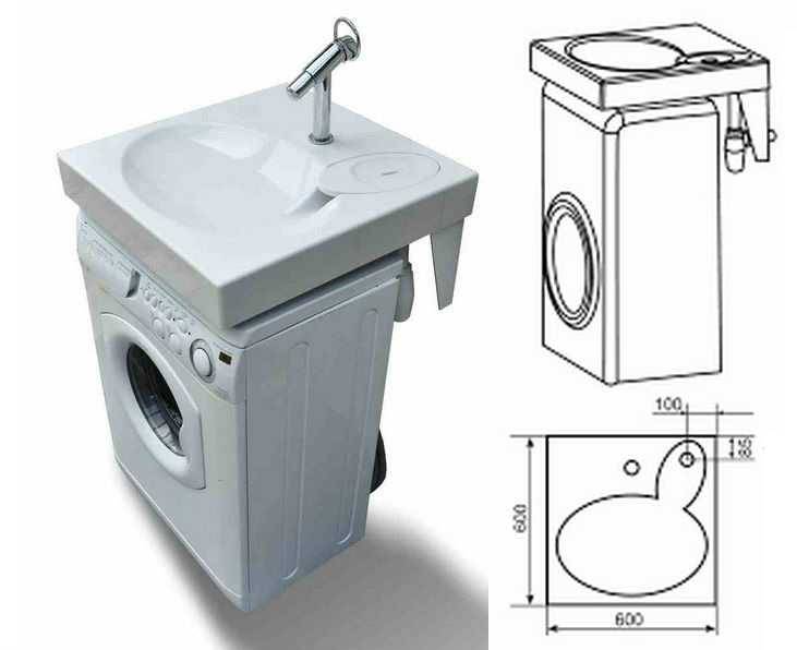 Раковина над стиральной машиной – функциональный вариант для малогабаритных санузлов