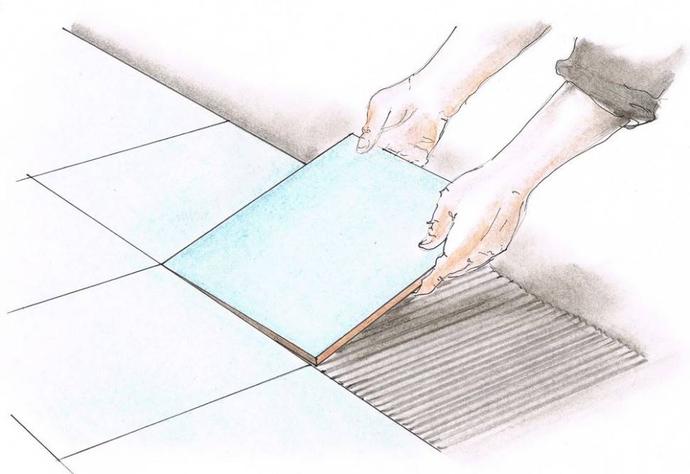 Укладка керамогранита на пол и стены своими руками: инструкция, бесшовная укладка, видео