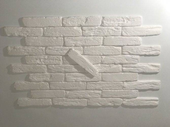 Как клеить декоративный кирпич на стену из гипсокартона