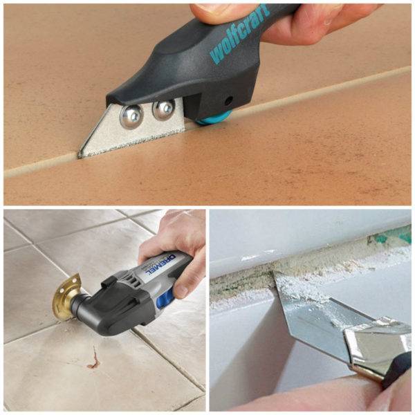 Как убрать старую затирку из швов плитки или оттереть засохшую после ремонта