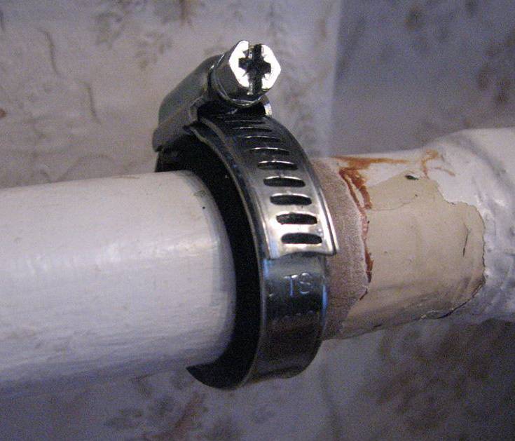 Ремонт чугунной трубы канализации - как заделать трещину