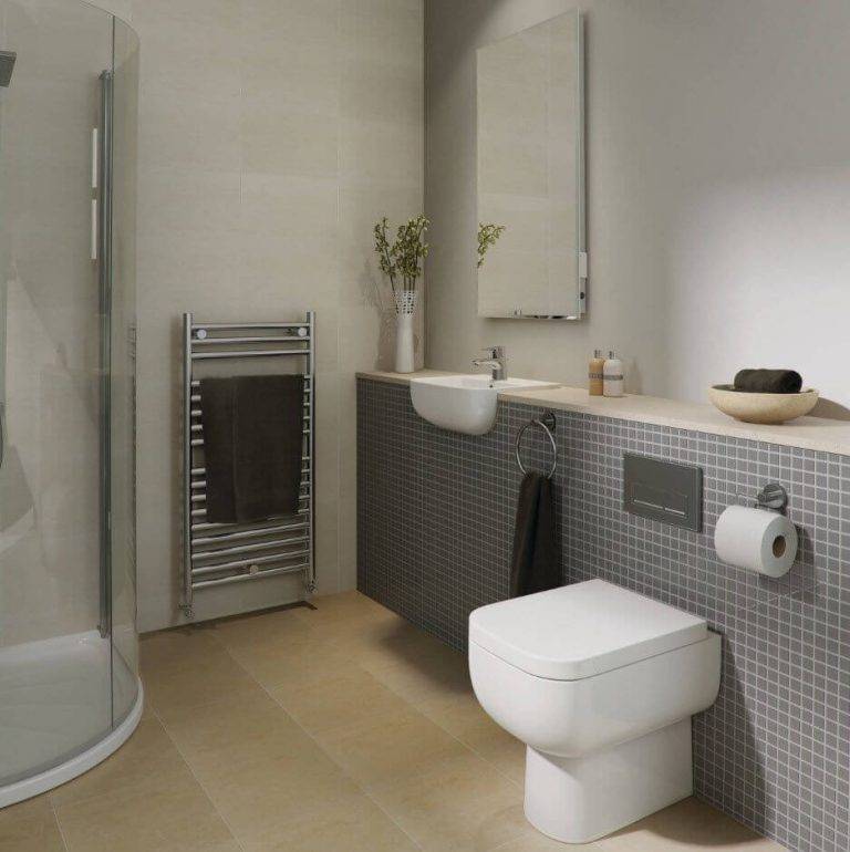 Дизайн ванной комнаты с туалетом – фото интерьера совмещенного санузла