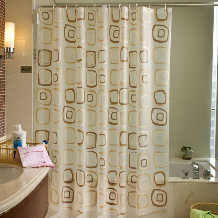 Подбираем тканевые шторы для ванной в разных стилях