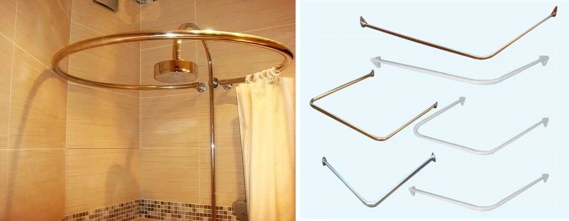 Угловой карниз для ванной: виды изогнутых изделий, рекомендации по выбору и этапы установки штанг в душ