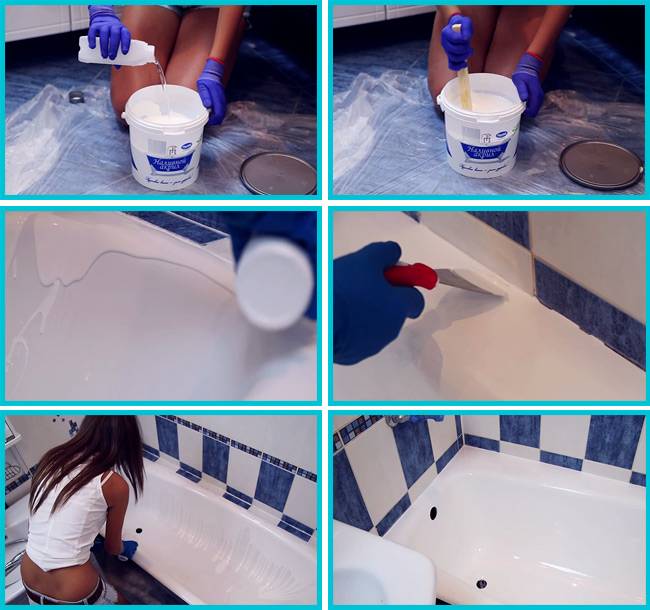 Наливная ванна — реставрация ванн жидким акрилом, как покрыть своими руками (фото и видео)