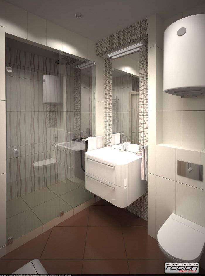 Интерьер ванной, совмещенной с туалетом - 30 реальных фото