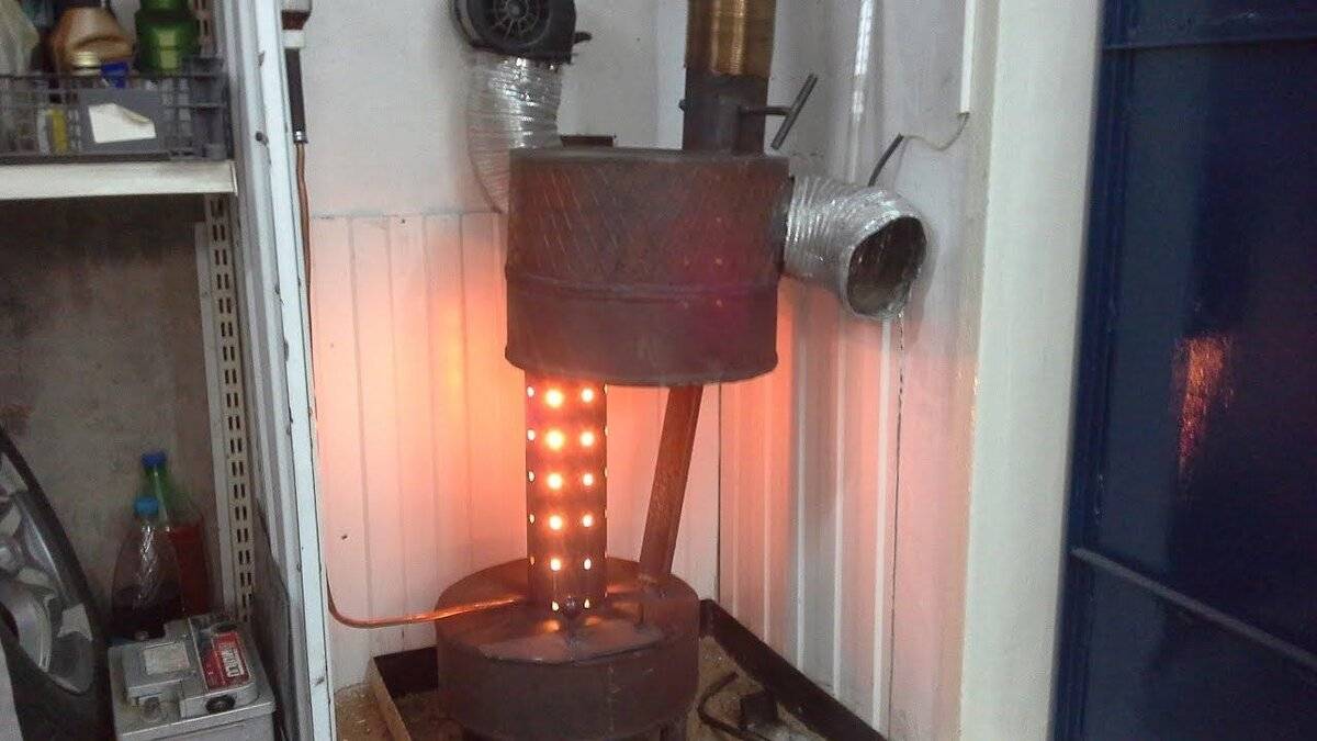 Печь на отработанном масле своими руками капельного типа: чертежи