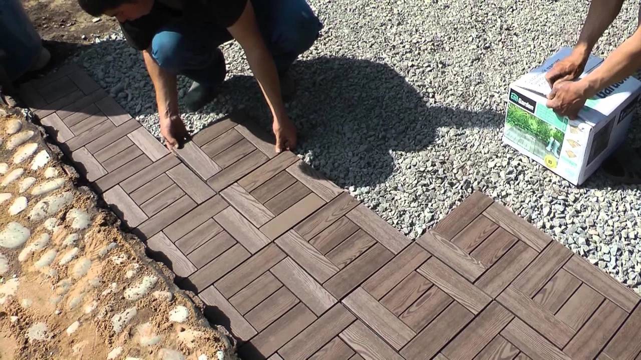 Технология укладки тротуарной плитки под автомобиль