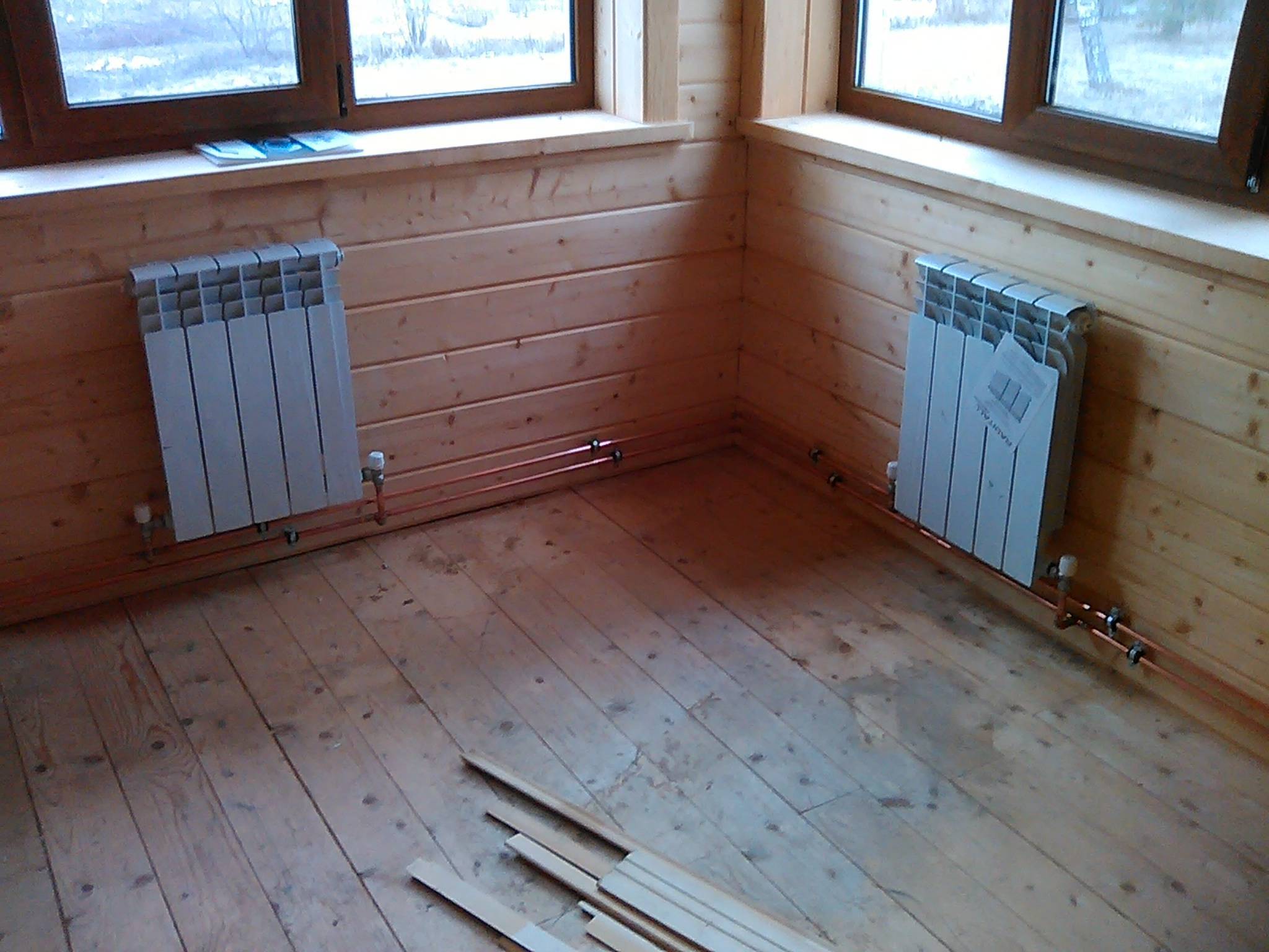 Отопление в деревянном доме - фото организации экономичного варианта