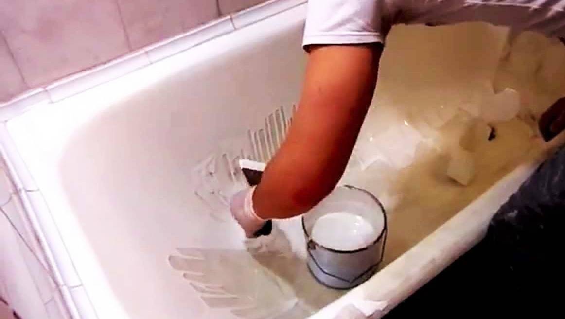 Ремонт чугунной ванны своими руками