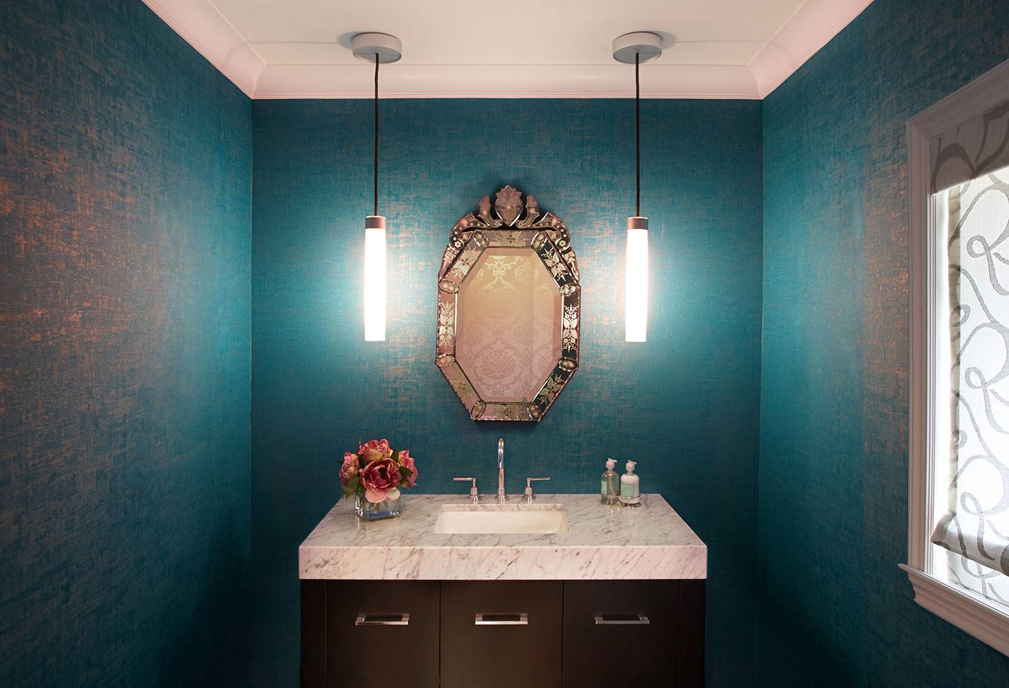 Декоративная штукатурка в ванной комнате – варианты эффектной отделки - 20 фото
