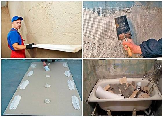 Как выровнять стены в ванной под плитку: чем выровнять стену под плитку
