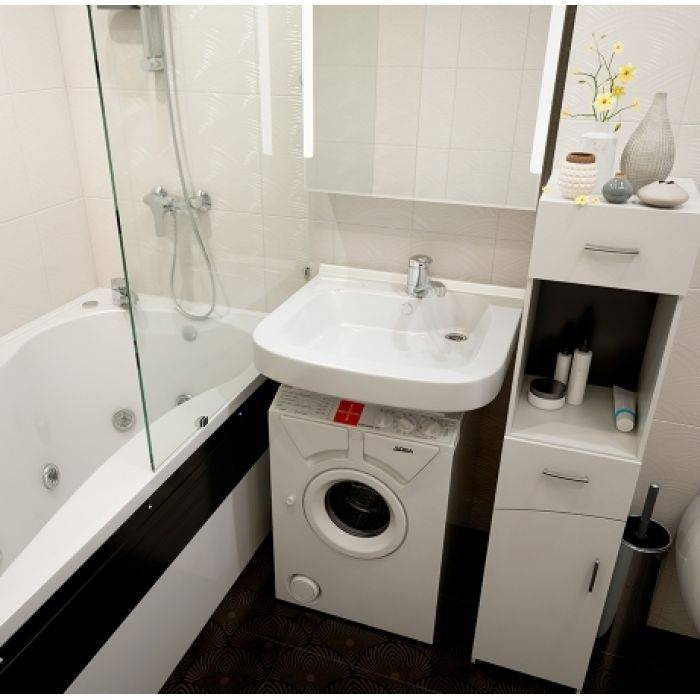 Дизайн интерьера маленькой ванной комнаты + 53 фото