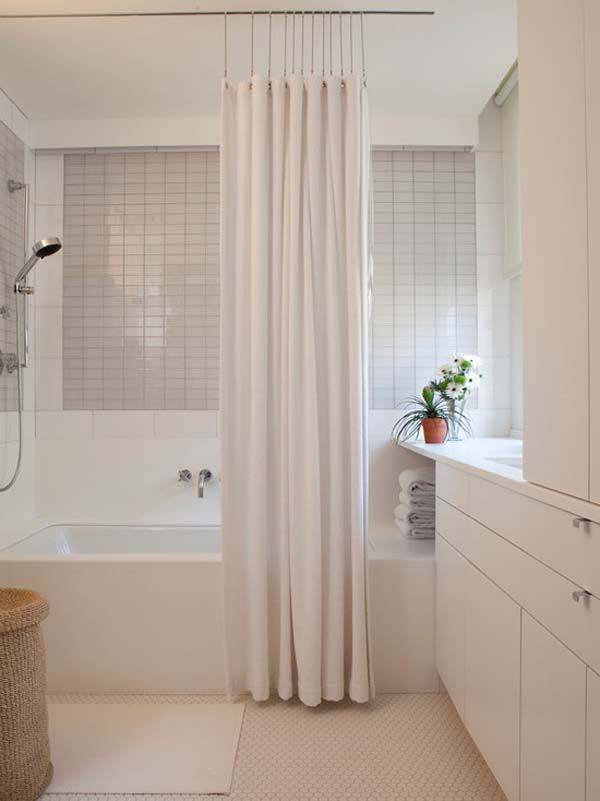 Как подобрать занавески в ванную