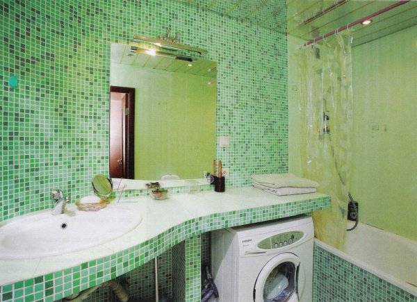 Столешница в ванную — возможные материалы и сочетания с интерьером стен (110 фото)
