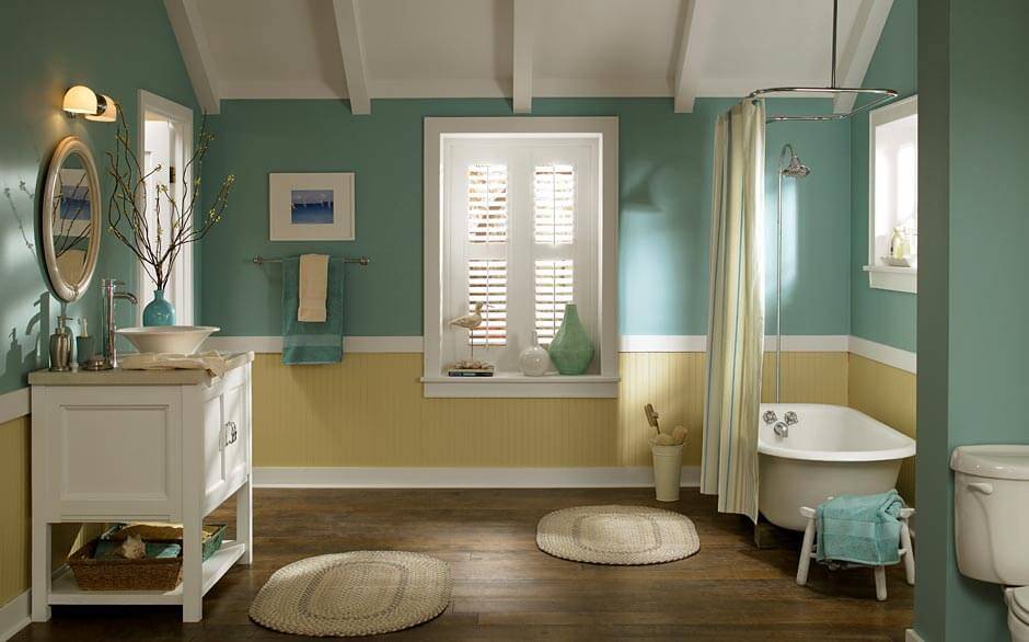 Краска для ванной комнаты для стен: водостойкая в баллончиках, какой покрасить вместо плитки