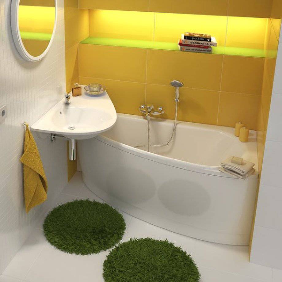 Маленькие ванны для маленьких ванных комнат: виды