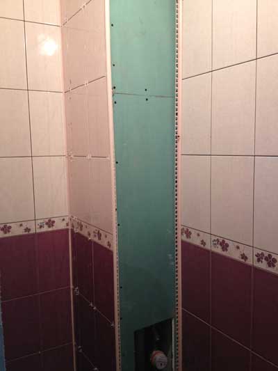 Укладка плитки на гипсокартон в ванной комнате: + видео